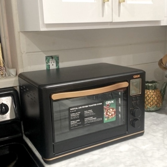 Super Chic CRUX 6-Slice Digital Air Fryer Toaster Oven in Black - Picture 9 of 17